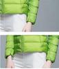 Korean Style Women's Lightweight Slim Fit Down Jacket - Stand Collar, Short, Plus Size, Autumn/Winter