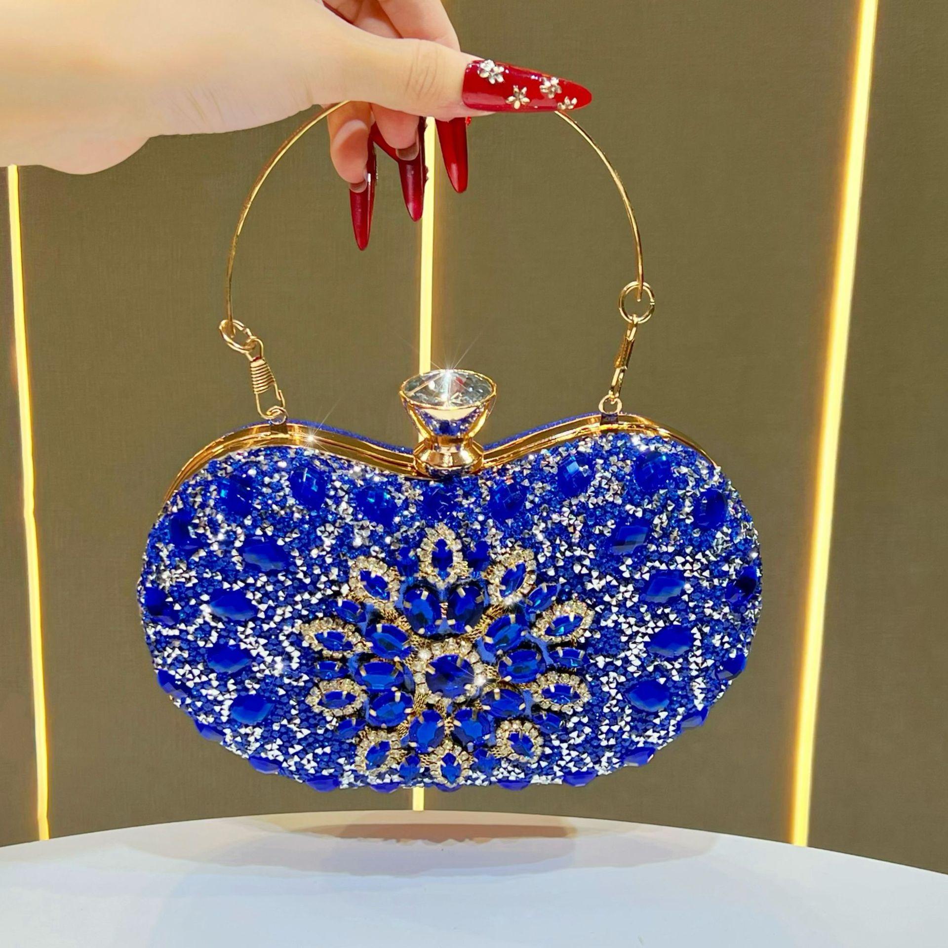

New diamond-encrusted handbag bag fashion shoulder messenger bag dinner party bag women s handbag