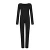 Women's Fashion Colour Slim Fit Long Sleeve Jumpsuit