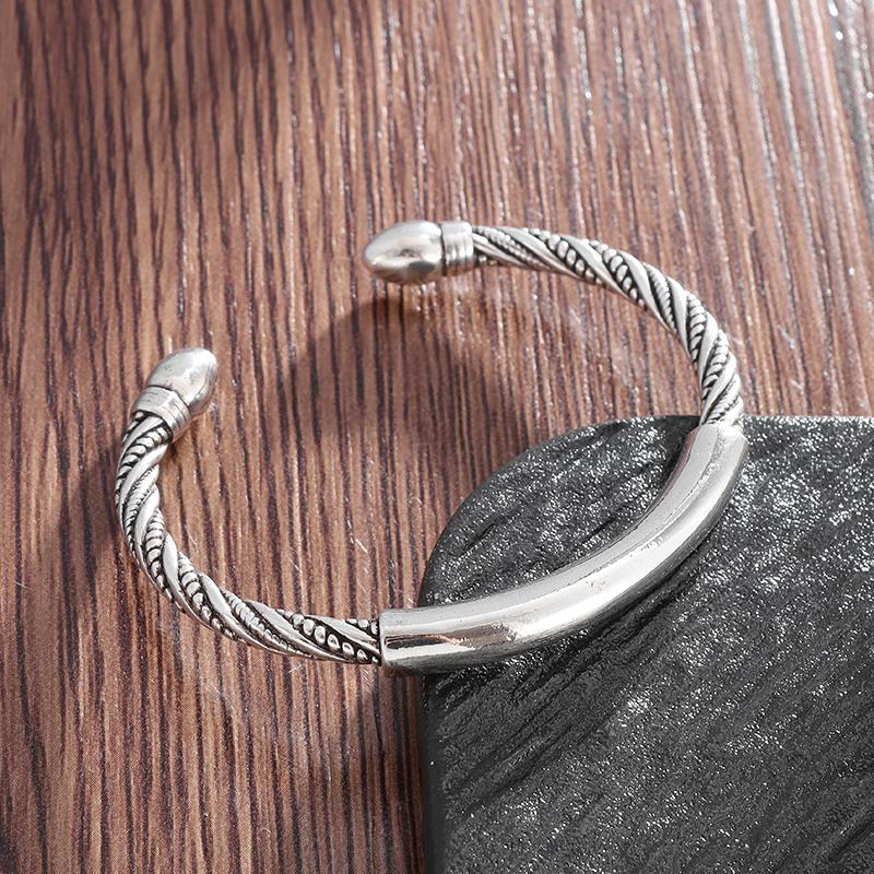 Personalized Retro Ethnic Pixiu Bangle for Men Women Stylish Cuff Bracelet Unique Jewelry Gift