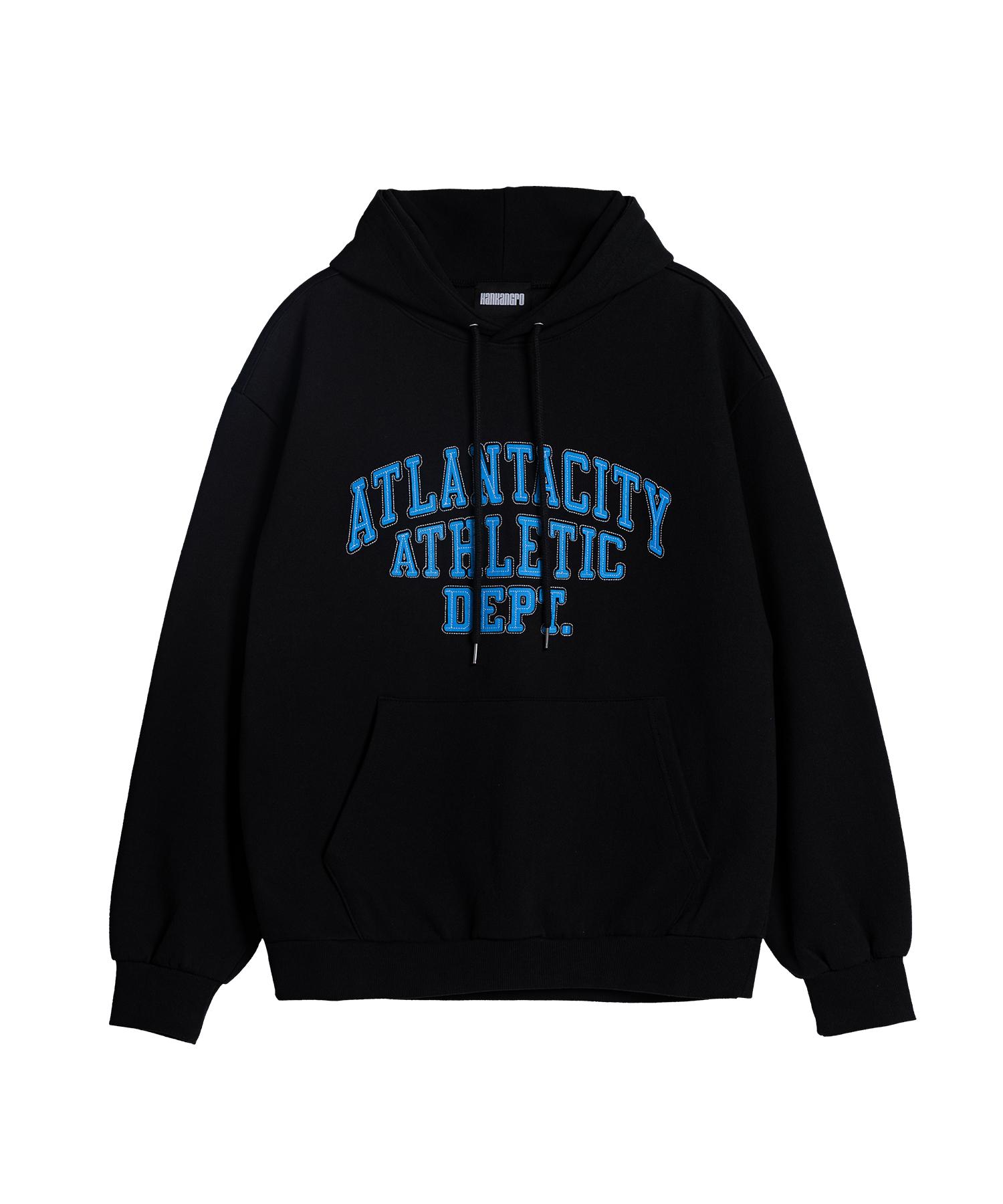 Hangang Ro Atlanta Athletic Hoodie [Black] Black [Black]/2 (Fleece-Lined)
