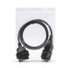 Black Motorcycle OBD Cable ABS & Metal OBD2 Connector Cable  Motorcycle Repair