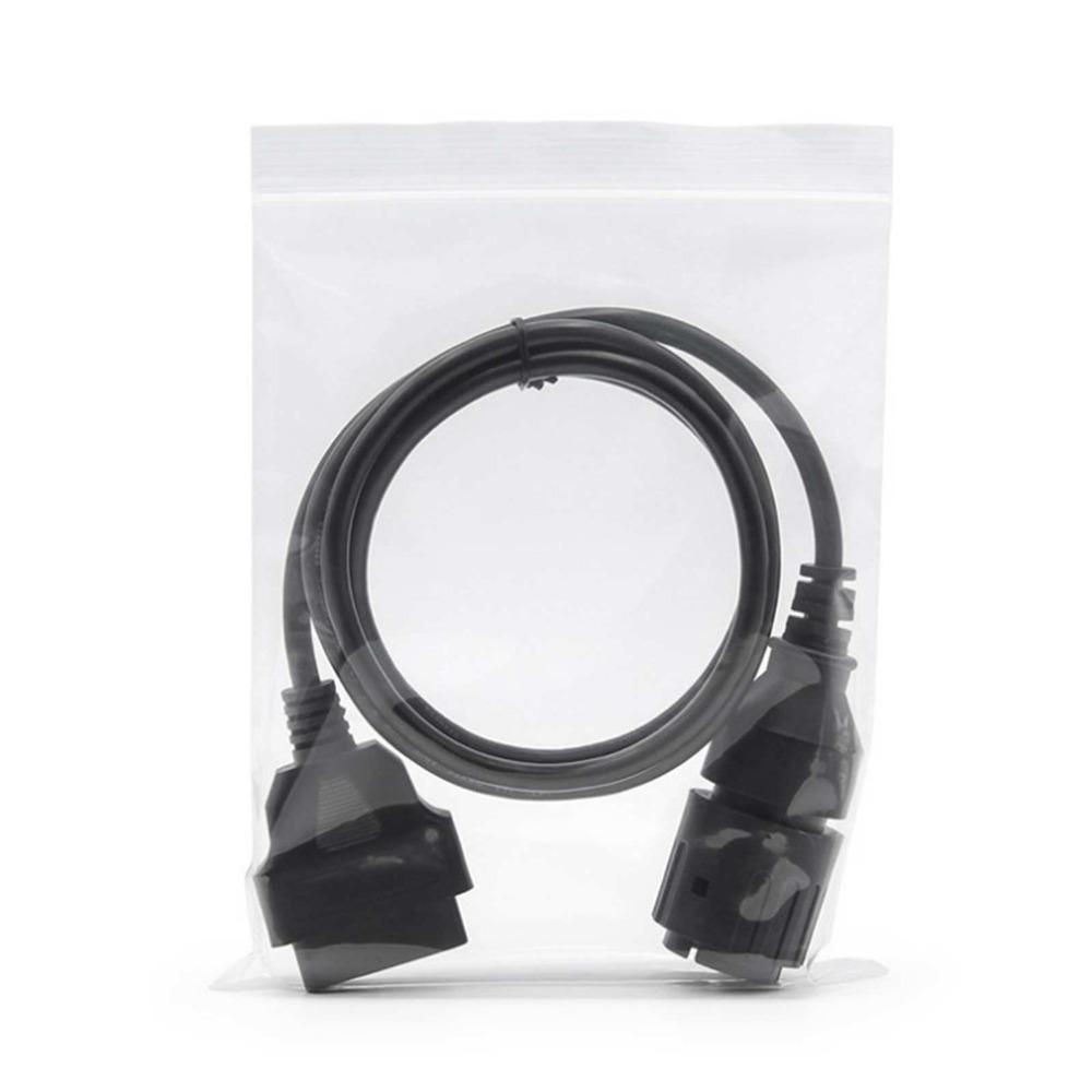 Black Motorcycle OBD Cable ABS & Metal OBD2 Connector Cable  Motorcycle Repair