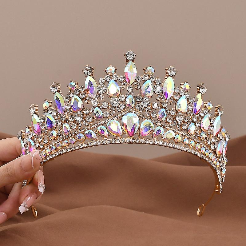 Baroque Crystal Bridal Crown and Hair Accessories Set