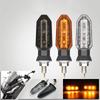 Clignotants LED Moto 8mm Mini Ambre Clignotant Clignotant Lampe Clignotant 12V Accessoires Indicateur Moto