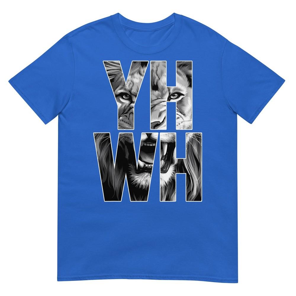 Yhwh Lion Of Judah Yahweh In Hebrew Jesus Christian Tshirt