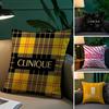 World-Renowned Brands Clinique-E Pillow Case Comfort Sofa Bed Silky Elegant Invisible Zipper Decorative Cushion Cover