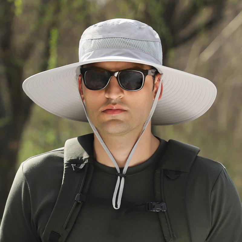 

Solar-Powered Men s Bucket Hat with Built-In Fan for Summer Sun Protection SM-20*Bucket Hat