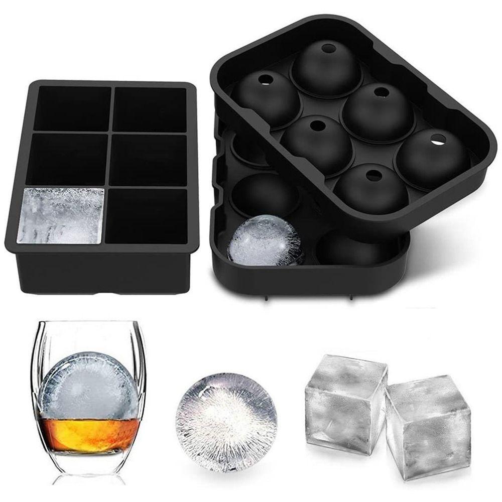 Accessories Silicone Round Square Food Grade Square Mold Ice Maker Ice Cube Tray Ice Ball Mold
