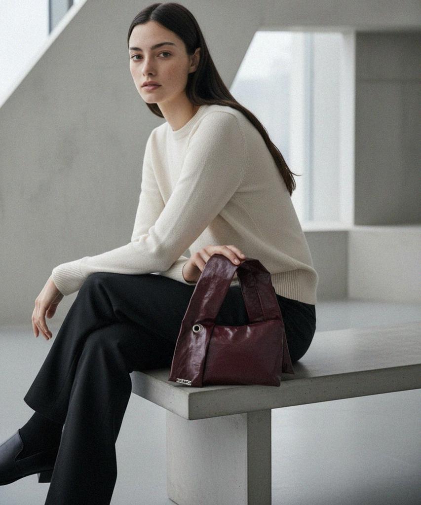 Manig A-Ring Ford Crush Mini Bag Burgundy