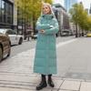 Over The Knee Long Parkas Coat Female Winter Fashion Slim-fit Down Cotton Hooded Thick Warm Parkas Coat Winter Jacket Women