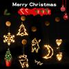 Suction Cup Lights Santa Claus Led Decorative Lamp Holiday Lighting  In Living Room Display Windows