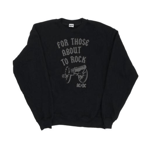 AC/DC Womens/Ladies For Those About To Rock Cannon Sweatshirt