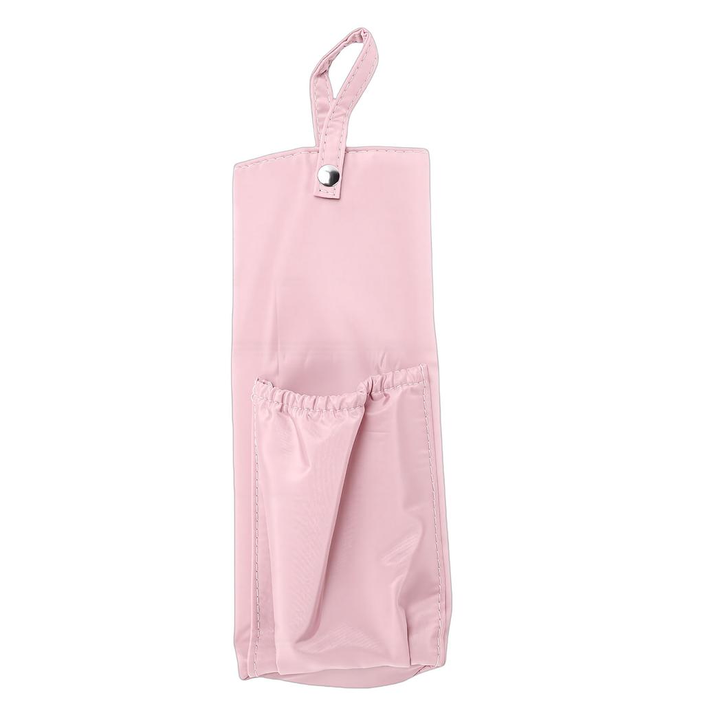 Curling Iron Storage Bag Heat Resist Curling Iron Holder Bag Hair Tools Hanging Storage Pouch for Home Travel Pink