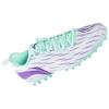 Li Ning MG Multi Ground Artificial Turf Slip Resistant Abrasion Resistant Soccer Shoes Men's White Blue Purple ASFU043-1