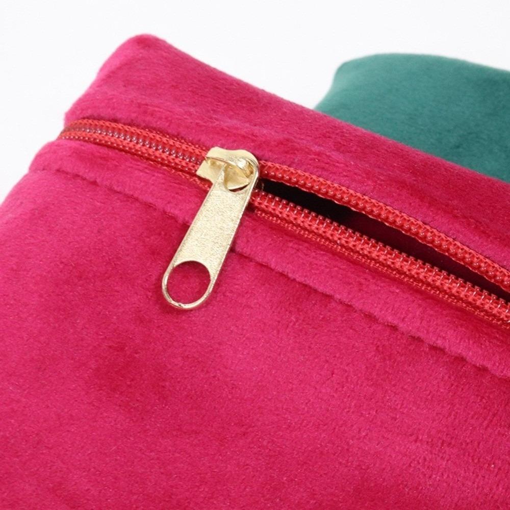 Double-Sided Zipper Jewelry Pouch Zipper Closure Jewelry Storage Bag  Jewelry Packaging
