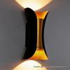 LED Spiral Double-Head Outdoor Wall Lamp, Waterproof Up/Down Light for Courtyard or Balcony