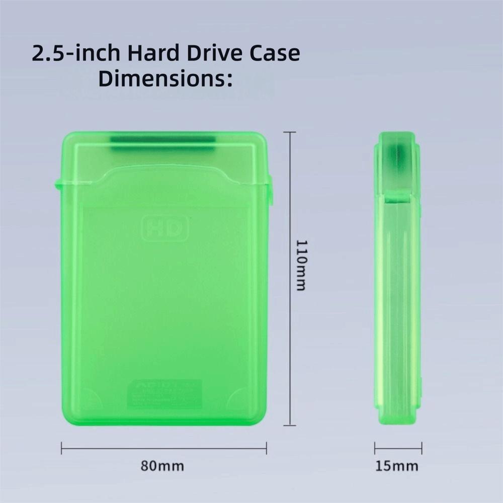 Storage Case Shockproof HDD Storage Box 2.5 Inch Plastic Hard Drive Storage Box 3.5 Inch IDE SATA Storage Box