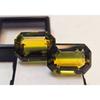 Tourmaline Bi-Color For Earring Making Emerald Cut 29 Ct Pair Stunning Gemstone