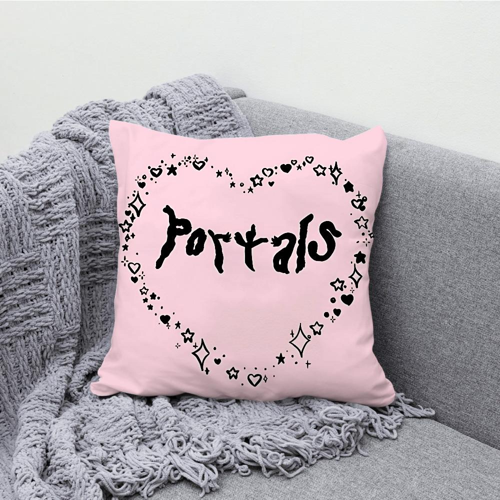 Singer M-Melanie Portals Pillow Case Soft Cushion Cases for Farmhouse Sofa Decor Home Decorations and Protector Pillow Case