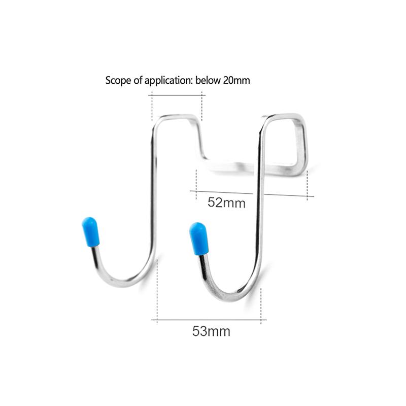 Hooks Door Hook S-Shaped Towel Bag Hook Stainless Steel Cabinet Hooks Kitchen Bathroom Cabinets Home Storage Organization Garden