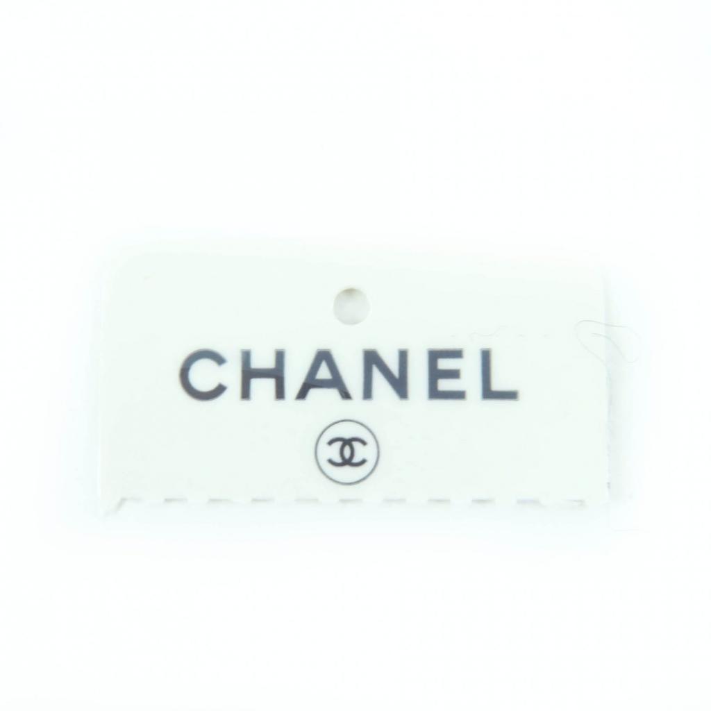 Great CHANEL Belt COCO Mark Leather Chain Ribbon Black Leather Women S B20C Used
