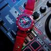 Casio G-SHOCK SOUND WAVE Series Translucent Waterproof Quartz Movement Resin Strap Japanese and Korean Watch Men's Watch Black Dial GA-2200SKL-4APR