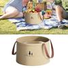 Folding Bucket, Small Bucket With Handle, Lightweight High-density Water Container, Portable Washbasin, Suitable For Cleaning, Gardening, Camping