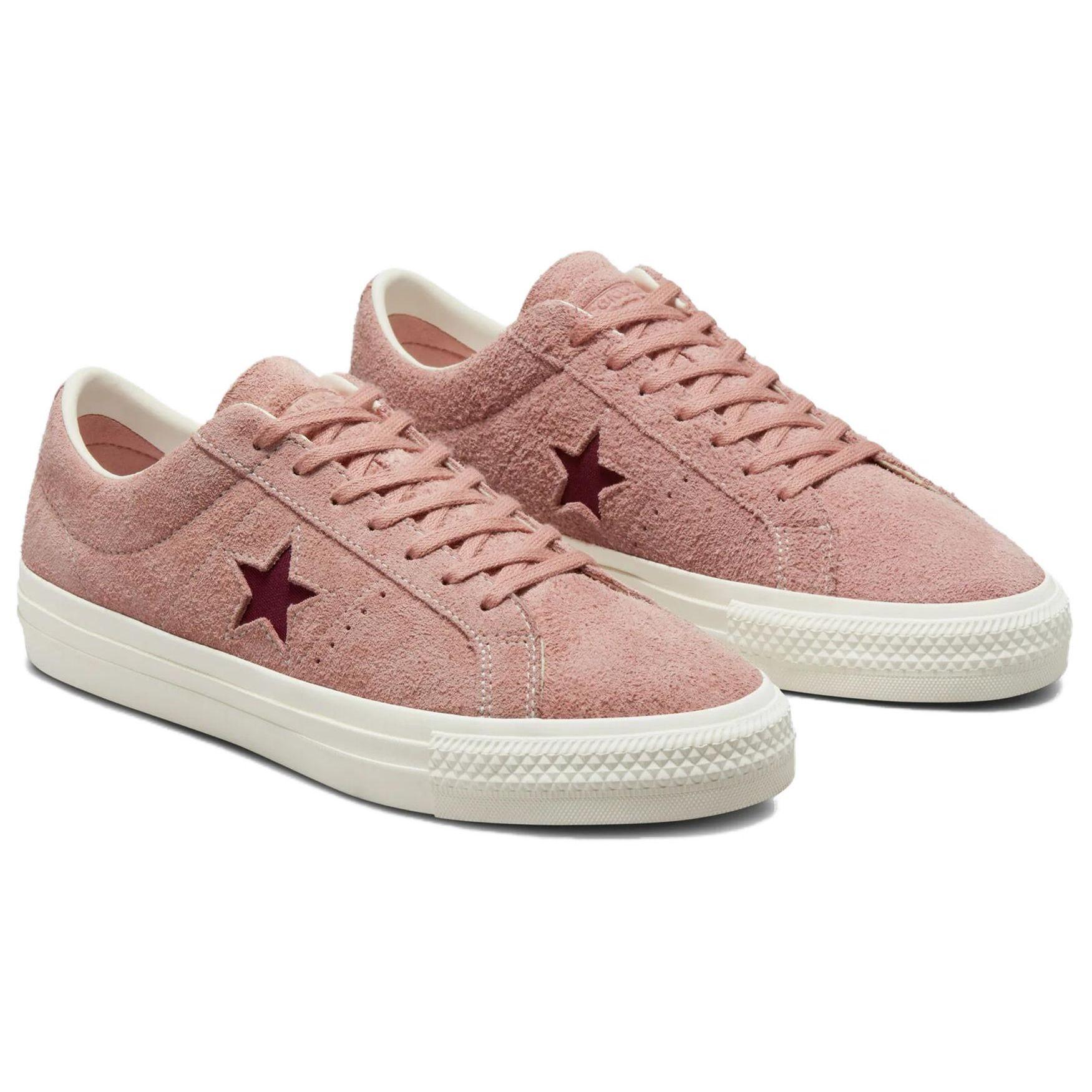 Converse One Star Pro Vintage Suede Low Canyon Dusk Кроссовки унисекс Розовые — фото 3