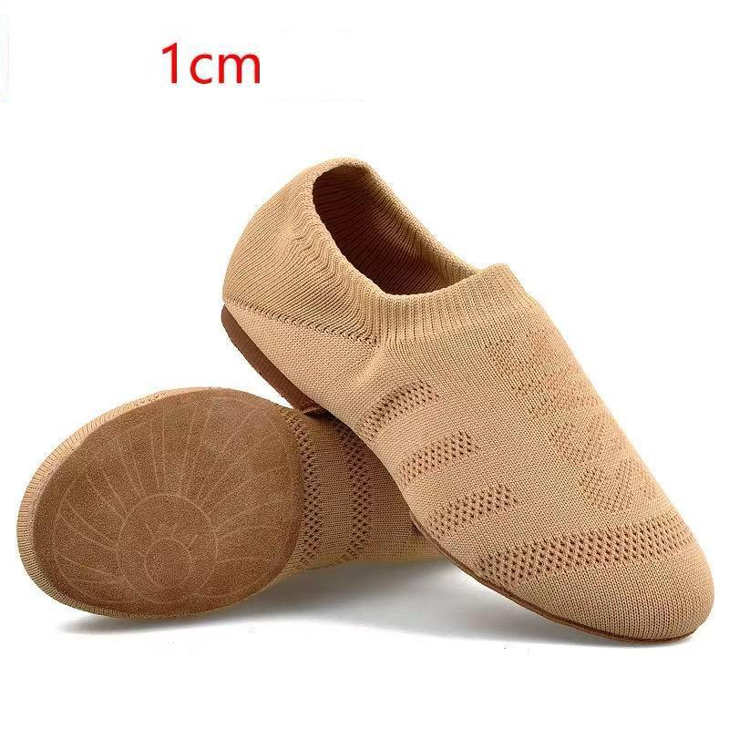 Women Jazz Latin Dance Shoes Ladies Ballroom Yoga Ballet Shoes Breathable Flying Mesh Flat Practice Modern Girls Dance Sneakers