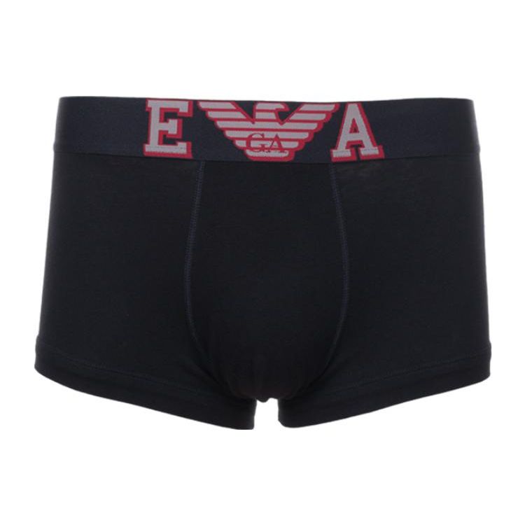 Emporio Armani Solid Color Letter Logo Print Boxer Shorts Men underwear Black 1113891A526BAW-0020 L