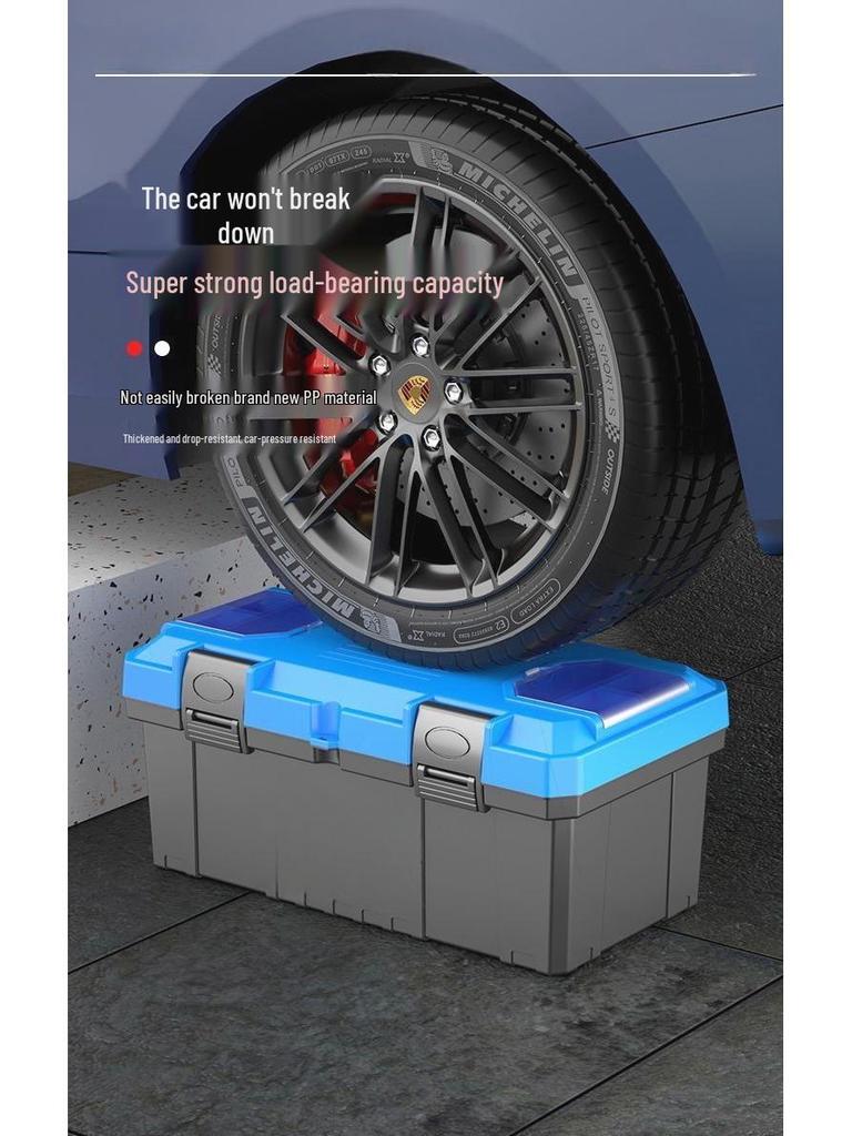 Extra tjock multifunktionell handhållen förvaringslåda i plast