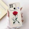 For Realme Narzo 50A Case RMX3430 Colorful Flowers Soft Silicone Cover For Oppo Realme Narzo50a 6.51" Fashion Protective Shell