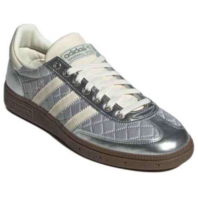 New Adidas Handball Spezial Silver Metallic Cream White Gum Women's KJ0853