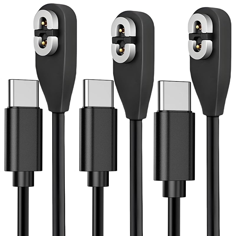 Shokz Charger USB C Cable [2-Pack, 3.3ft] USB Type C to Shokz Magnetic Charging Cord Compatible with Aftershokz Aeropex, Shokz OpenRun Pro/Air/Mini, 3.3ft