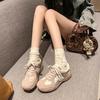 Women's Comfortable Retro Sports Shoes Thick Bottom Heel Increase Dequn Shoes Casual Leisure Running Shoes Summer New Arrival