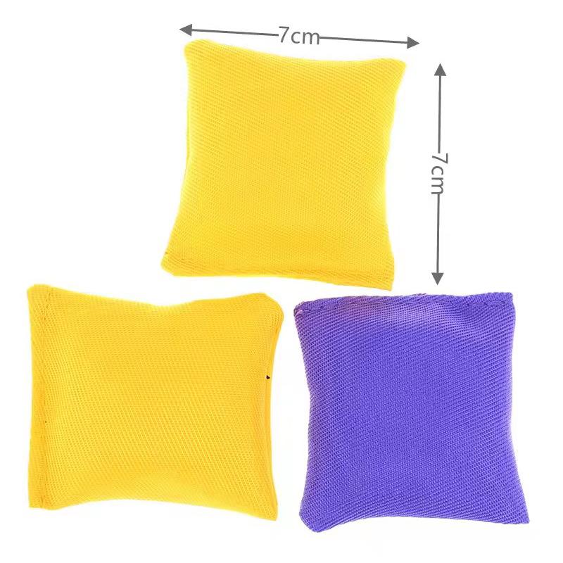 5Pcs Sandbag Game Toss Tossing Kids Outdoor Cornhole Beanbags Toy Gamesprops Beanbag Hole Hand Toys Sports Family Sand