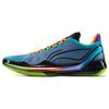 New LiNing Blade 4V2 Cushioned Slip Resistant Lightweight Rebound Low Top Basketball Shoes Men's Purple Green ABAU037-6