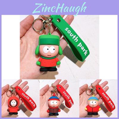 Adorable South Park Keychains Silicone Cartoon Keychain Gift For Couples Kids Friends
