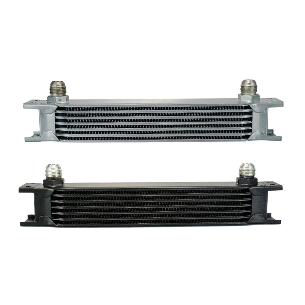 FVCFBLPTTE Pqy - Universal Aluminum Cooler Engine Transmission British Type Cooler Kit 7 Row PQY7007 Cooler (Silver)