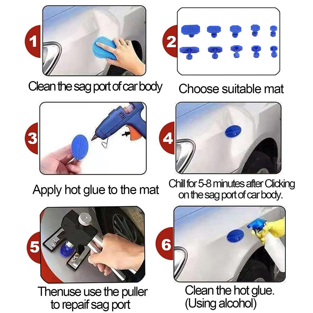 Ateliere Auto Ventuză Tragător de Indentări Kit Unelte pentru Reparare Fără Vopsea Kit pentru Îndepărtarea Indentărilor Caroseriei Auto pentru Îndepărtarea Indentărilor Provocate de Grindină