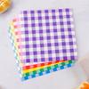 Colorful Gingham Disposable Paper Napkins Soft Absorbent 20 Counts for Picnic Bridal Shower Bachelorette Party Decor