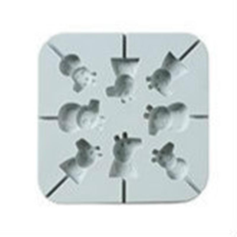 Silikon kalıp pişirme DIY aracı lolipop çikolata çocuk kare şeker kalıbı