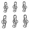 100 Pcs Hinweis Papier Clip Schwarz Kreative Nette Musik Draht Lesezeichen Papier Klemme Kompakte Tragbare für Fil