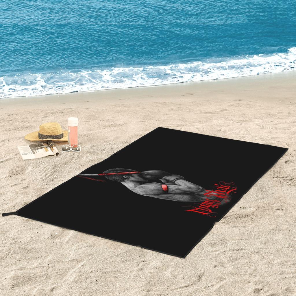 Muay Thai Boxing Fighter Beach Towel Soft Microfiber Quick Dry Absorbent Quick Towels For Bath