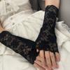Elegant Lace Arm Sleeves For Women Delicate Floriferous Embroidery Guard Lightweight Breathable Gatherings