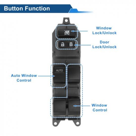 Front Left Driver Power Window Switch for Toyota Yaris 2012-2018 No.8482052470