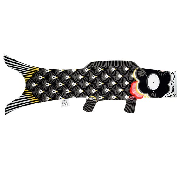 Madame MO Organic Cotton Koinobori (Carp Streamer) M, PapaKoi, 100cm [M Shipment, 1/2 Size]