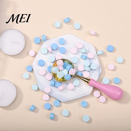 Wax Seal Kit Kit, with Sealing Beads Spoon And Candles, Stationery Decoration DIY Stamp for Wedding Invitations Envelopes Crafting Accessories