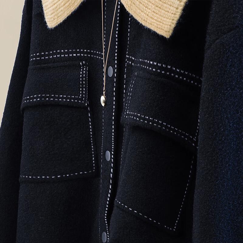 Women's Loose Lapel Long Sleeve Winter Coat